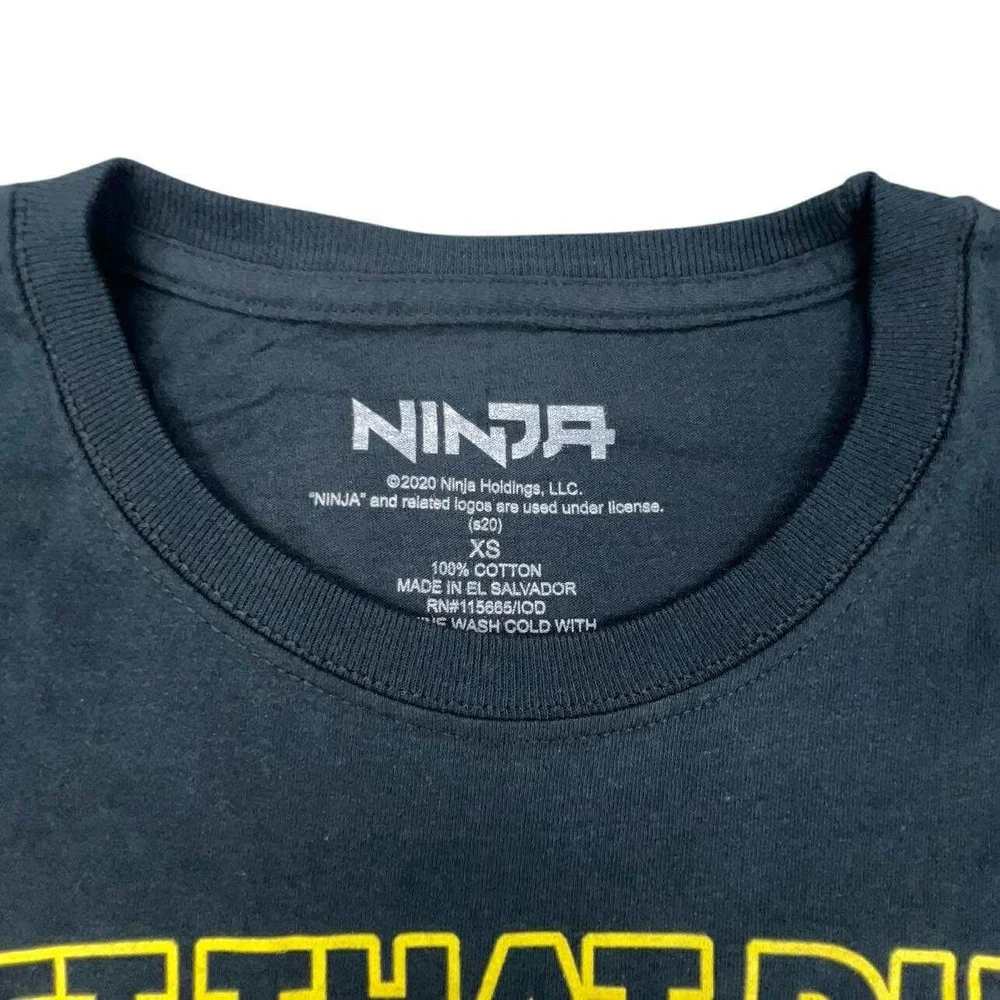 Ninja Get That Dub Youth XS‎ T-Shirt Black Video Gamer Graphic Tee NEW